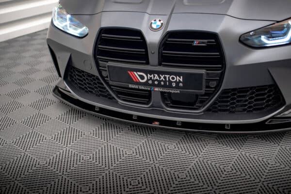 MAXTON DESIGN - Spoiler pod Predný náraznik V.1 vhodné pre BMW M3 Sedan / Touring G80 / G81 , Čierny lesk – Obrázok 2