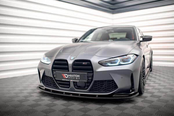 MAXTON DESIGN - Spoiler pod Predný náraznik V.1 vhodné pre BMW M3 Sedan / Touring G80 / G81 , Čierny lesk – Obrázok 3