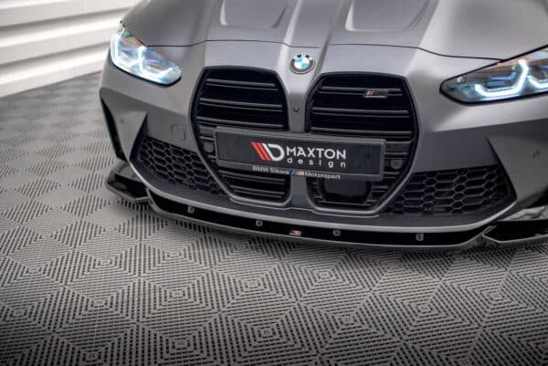 MAXTON DESIGN - Spoiler pod Predný náraznik  V.2 vhodné pre BMW M3 Sedan / Touring G80 / G81 , Čierny lesk , – Obrázok 3