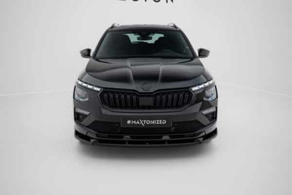MAXTON DESIGN - Spoiler pod predný nárazník V.2 Škoda Kamiq Monte Carlo Mk1 Facelift, Čierny lesk – Obrázok 3