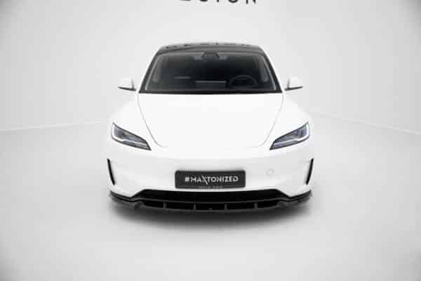 MAXTON DESIGN - Spoiler pod predný nárazník V.2 Tesla Model 3 Performance Mk1 Facelift, Čierny lesk – Obrázok 2