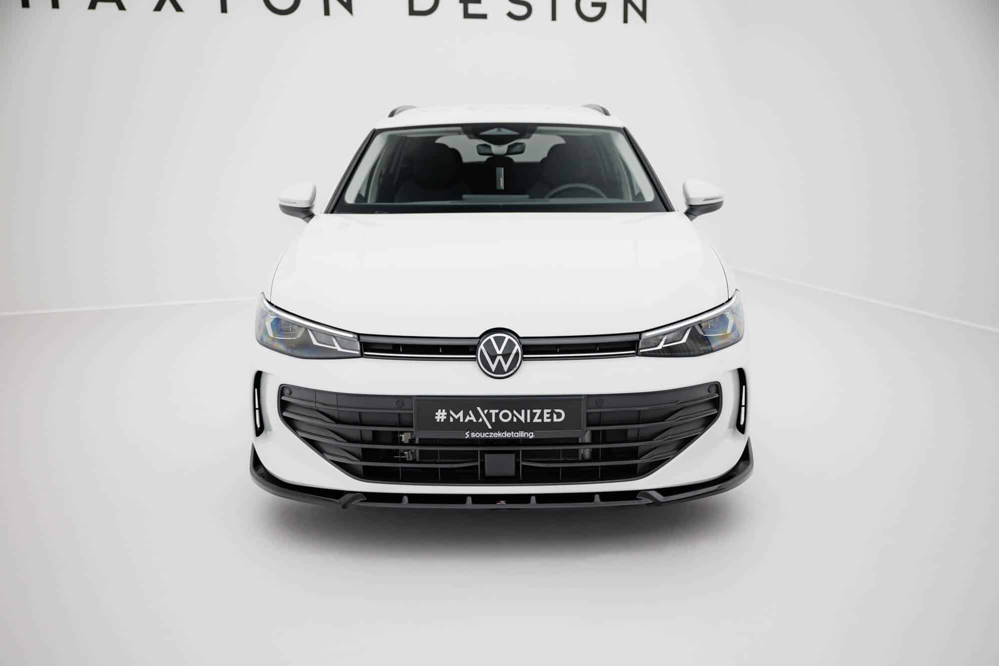 MAXTON DESIGN - Spoiler pod predný nárazník V.2 Volkswagen Passat B9, Čierny lesk – Obrázok 2