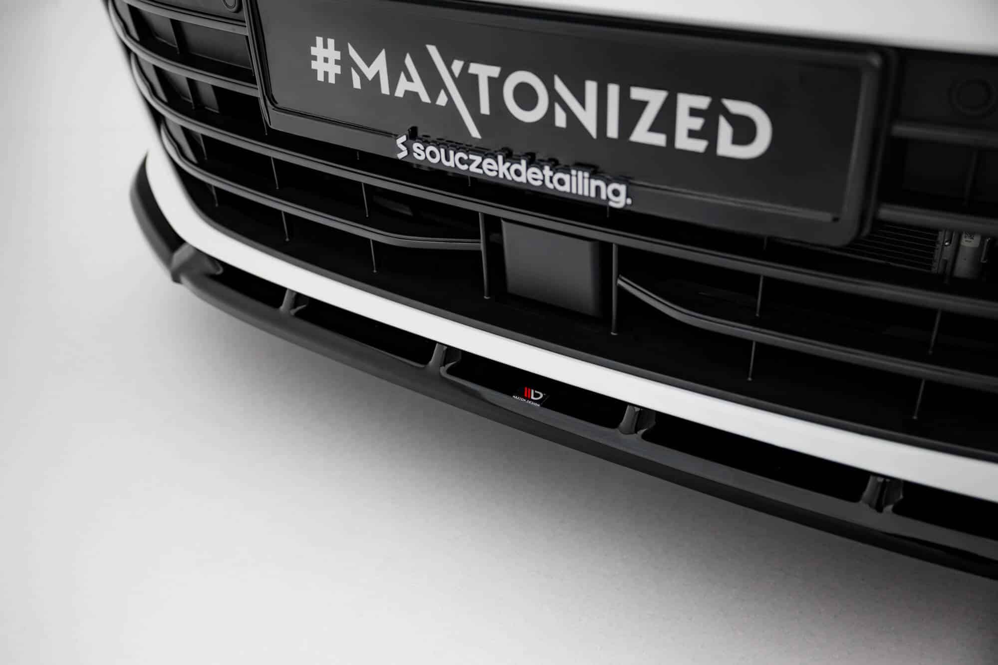 MAXTON DESIGN - Spoiler pod predný nárazník V.2 Volkswagen Passat B9, Čierny lesk – Obrázok 3