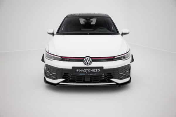 MAXTON DESIGN - Spoiler pod predný nárazník V.3 Volkswagen Golf GTI / GTE / R-Line Mk8 Facelift, Čierny lesk – Obrázok 2