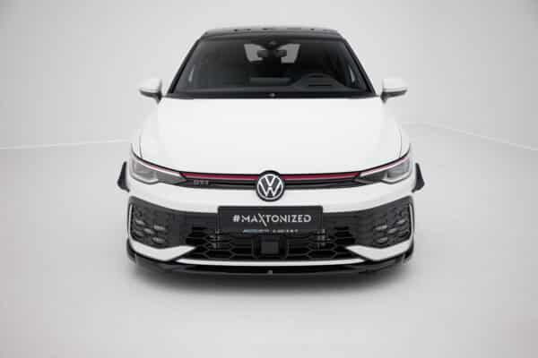 MAXTON DESIGN - Spoiler pod predný nárazník V.4 Volkswagen Golf GTI / GTE / R-Line Mk8 Facelift, Čierny lesk – Obrázok 2