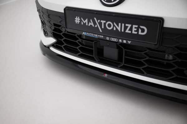 MAXTON DESIGN - Spoiler pod predný nárazník V.4 Volkswagen Golf GTI / GTE / R-Line Mk8 Facelift, Čierny lesk – Obrázok 3