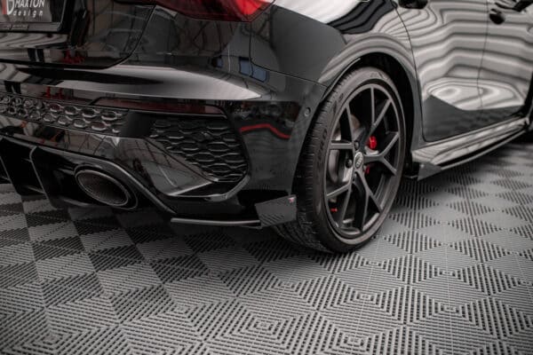 MAXTON DESIGN - Street Pro Bočné splitre zadného nárazníka Audi RS3 Sportback 8Y, Čierna Lesklá – Obrázok 2