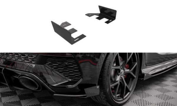 MAXTON DESIGN - Street Pro Bočné splitre zadného nárazníka Audi RS3 Sportback 8Y, Čierna Lesklá