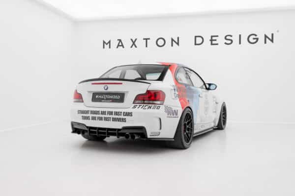MAXTON DESIGN - Bočné spojlere zadného nárazníka  vhodné pre BMW 1 M Coupe E82, Čierny lesk – Obrázok 2