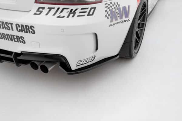 MAXTON DESIGN - Bočné spojlere zadného nárazníka  vhodné pre BMW 1 M Coupe E82, Čierny lesk – Obrázok 3