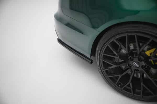MAXTON DESIGN - Bočné spojlere zadného nárazníka V.2 Audi A6 S-line Avant, Čierny lesk – Obrázok 2