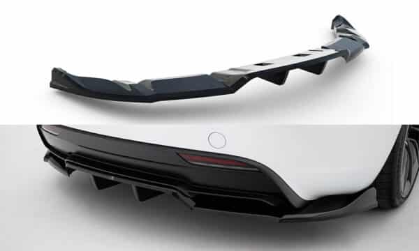 MAXTON DESIGN - Spoiler pod zadný nárazník V.1 Tesla Model 3 Performance Mk1 Facelift, Čierny lesk