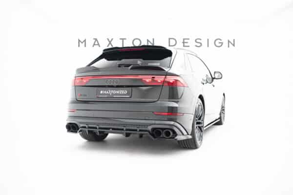 MAXTON DESIGN - Spoiler pod zadný nárazník V.2 Audi SQ8 / Q8 S-Line Mk1 Facelift2, Čierny lesk – Obrázok 7
