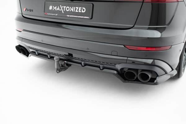 MAXTON DESIGN - Spoiler pod zadný nárazník V.2 Audi SQ8 / Q8 S-Line Mk1 Facelift2, Čierny lesk – Obrázok 6