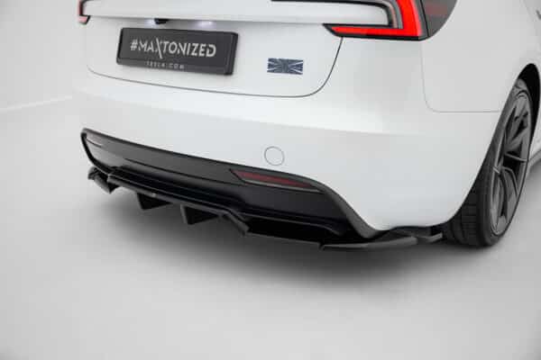 MAXTON DESIGN - Spoiler pod zadný nárazník V.2 Tesla Model 3 Performance Mk1 Facelift, Čierny lesk – Obrázok 4