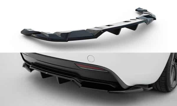 MAXTON DESIGN - Spoiler pod zadný nárazník V.2 Tesla Model 3 Performance Mk1 Facelift, Čierny lesk