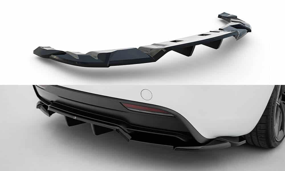 MAXTON DESIGN - Spoiler pod zadný nárazník V.2 Tesla Model 3 Performance Mk1 Facelift, Čierny lesk