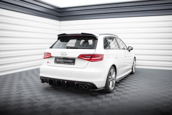 MAXTON DESIGN - Difúzor zadného nárazníka Audi S3 Sportback 8V, Čierny lesk – Obrázok 2
