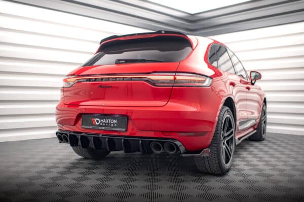 MAXTON DESIGN - Difúzor zadného nárazníka Porsche Macan GTS / Sport Design Mk1 Facelift, Čierny lesk – Obrázok 5