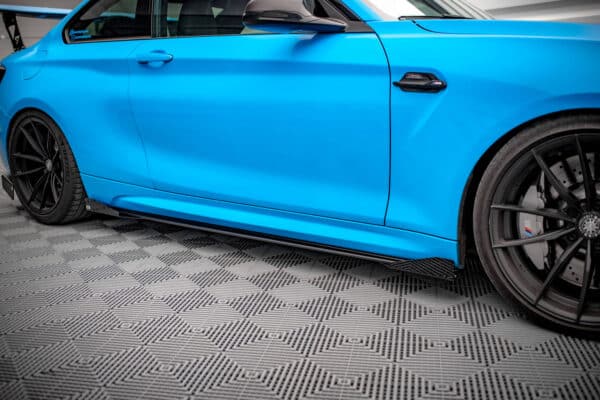 MAXTON DESIGN - Street Pro Bočné splitre vhodné pre BMW M2 F87, Čierna Lesklá – Obrázok 2