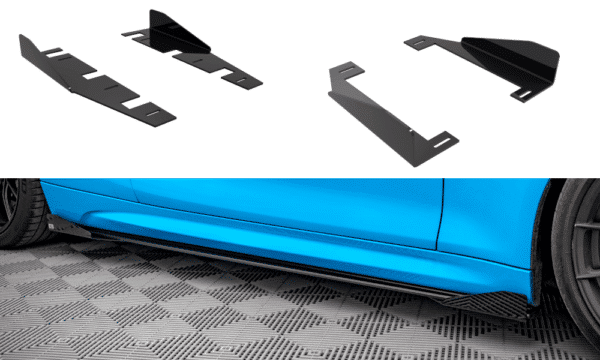 MAXTON DESIGN - Street Pro Bočné splitre BMW M2 F87, Čierna Lesklá