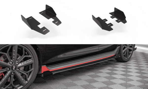 MAXTON DESIGN - Street Pro Bočné splitre Hyundai I20 N Mk3, Čierna Lesklá