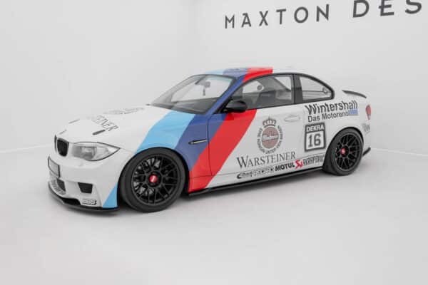 MAXTON DESIGN - Lišty pod bočné prahy vhodné pre BMW 1 M Coupe E82, Čierny lesk – Obrázok 2