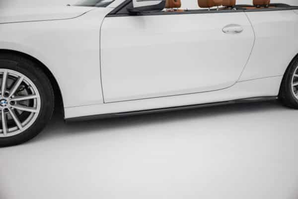 MAXTON DESIGN - Lišty pod bočné prahy vhodné pre BMW 4 Coupe / Cabrio G22 / G23, Čierny lesk – Obrázok 4