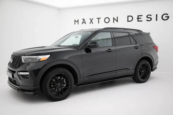 MAXTON DESIGN - Lišty pod bočné prahy Ford Explorer XLT Mk6, Čierny lesk – Obrázok 2