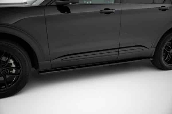 MAXTON DESIGN - Lišty pod bočné prahy Ford Explorer XLT Mk6, Čierny lesk – Obrázok 3