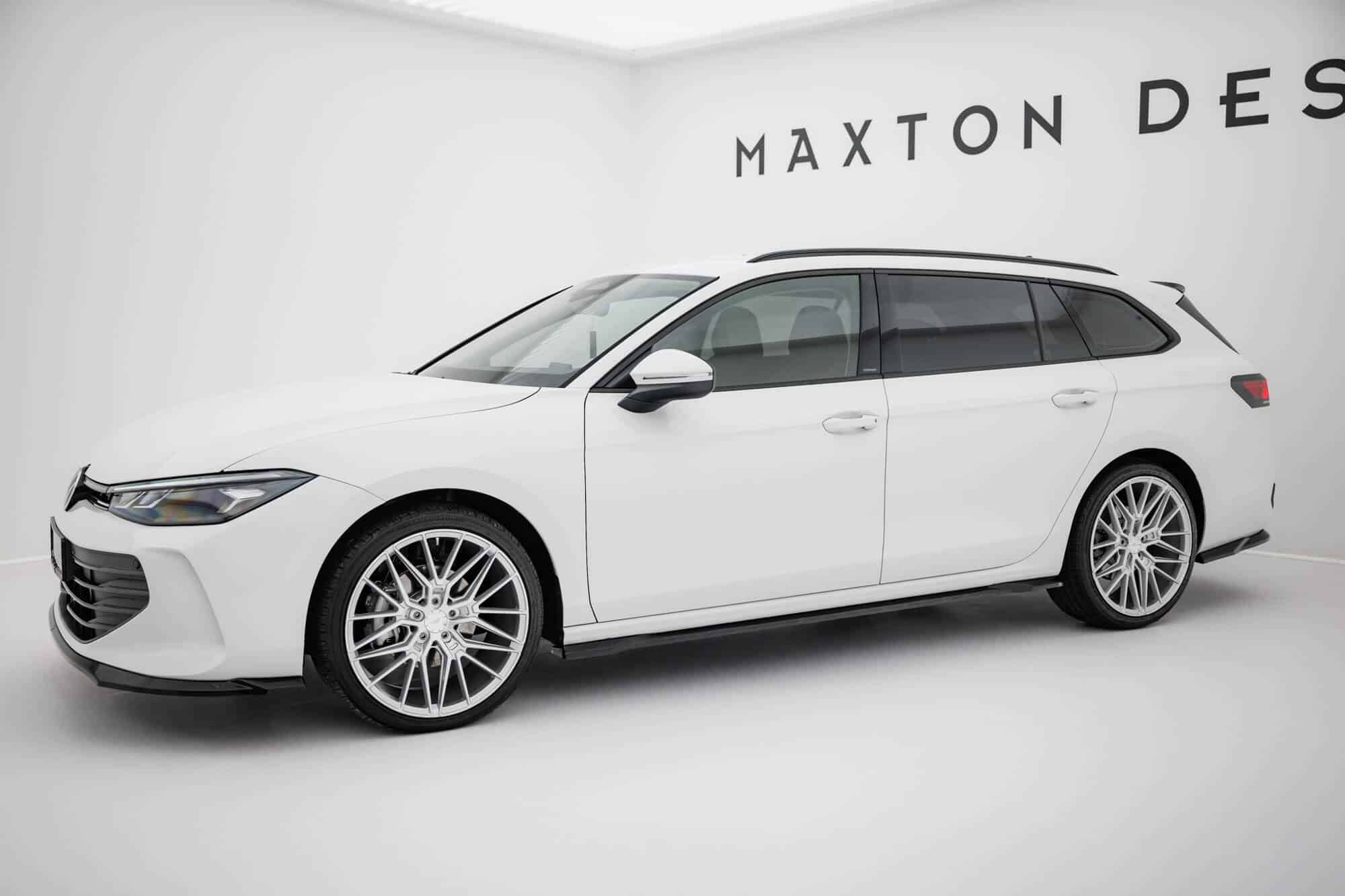 MAXTON DESIGN - Lišty pod bočné prahy Volkswagen Passat B9, Čierny lesk – Obrázok 2