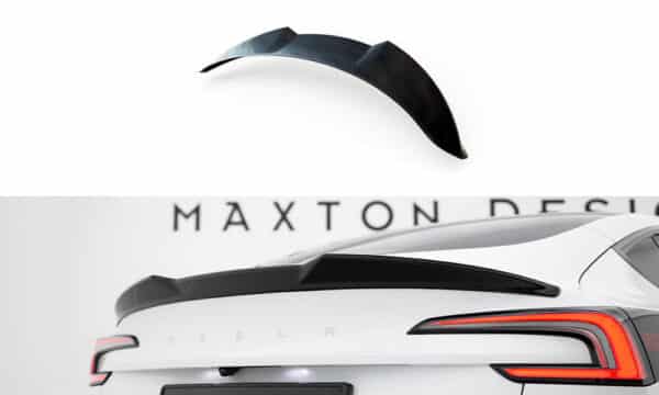 MAXTON DESIGN - Spoiler kufra 3D Tesla Model 3 Performance Mk1 Facelift, Čierny lesk