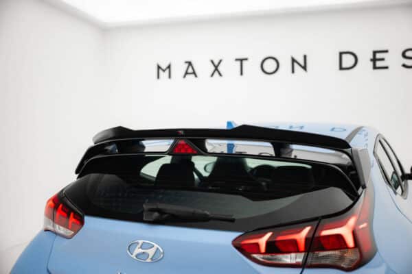 MAXTON DESIGN - Predlženie spojlera kufra Hyundai Veloster N Mk2, Čierny lesk – Obrázok 2