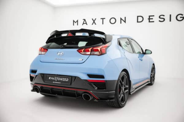 MAXTON DESIGN - Predlženie spojlera kufra Hyundai Veloster N Mk2, Čierny lesk – Obrázok 3