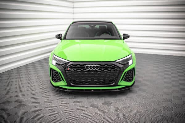 MAXTON DESIGN - Street Pro Spoiler pod predný nárazník Audi RS3 8Y, Čierna Matná – Obrázok 2