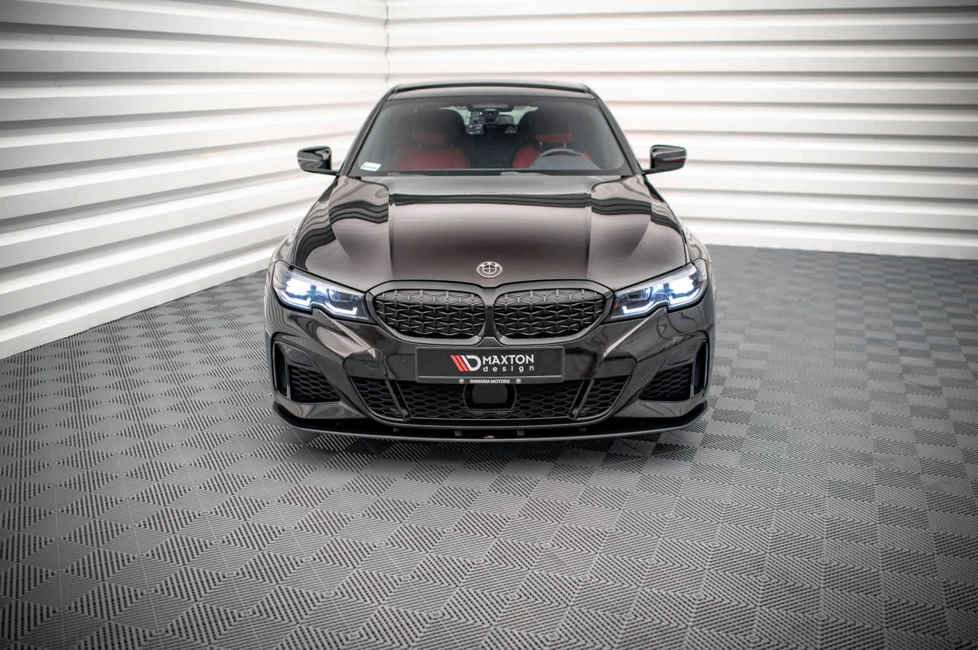 MAXTON DESIGN - Street Pro Spoiler pod predný nárazník vhodné pre BMW 3 M-Pack G20 / G21, Čierna Matná – Obrázok 2