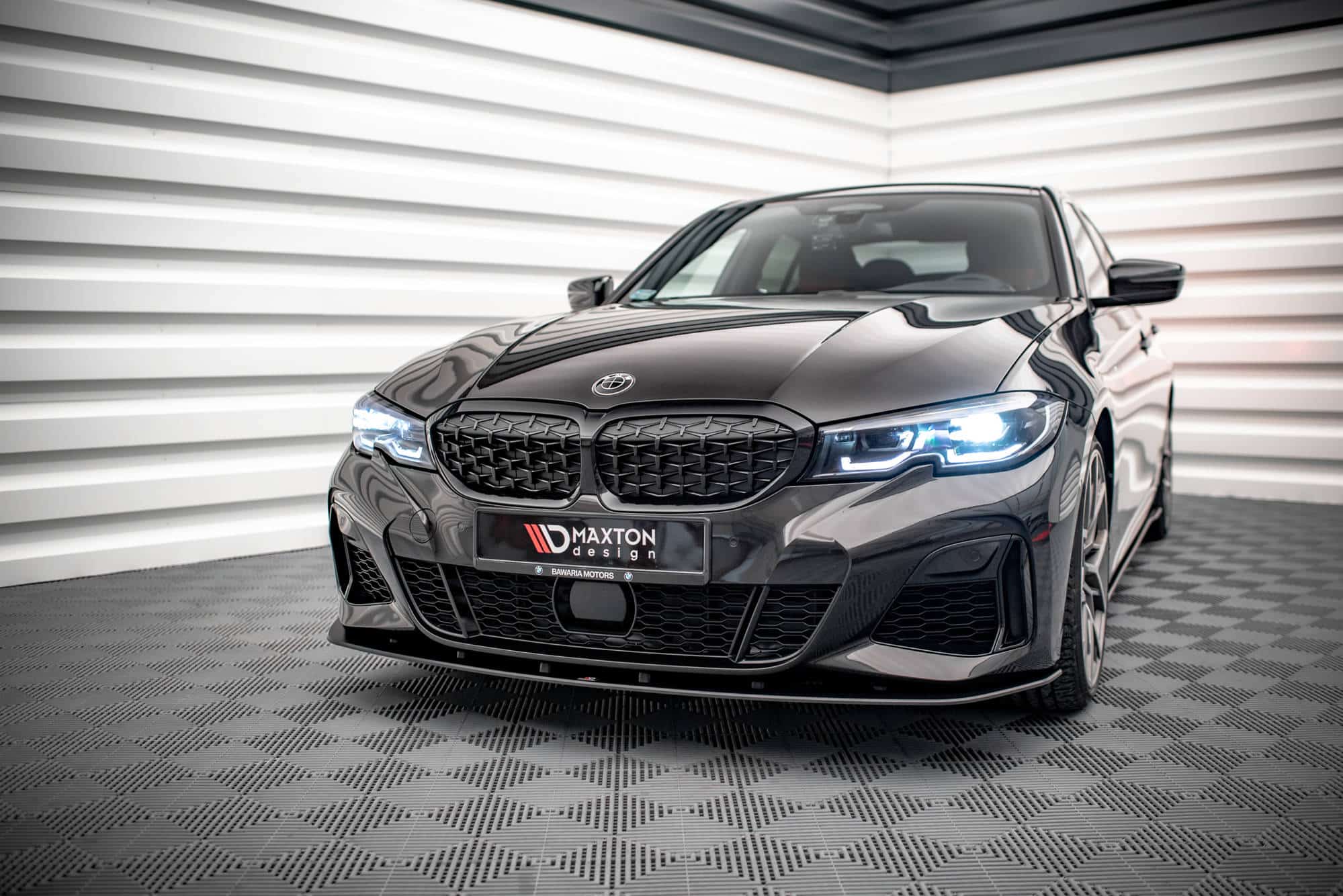 MAXTON DESIGN - Street Pro Spoiler pod predný nárazník vhodné pre BMW 3 M-Pack G20 / G21, Čierna Matná – Obrázok 4