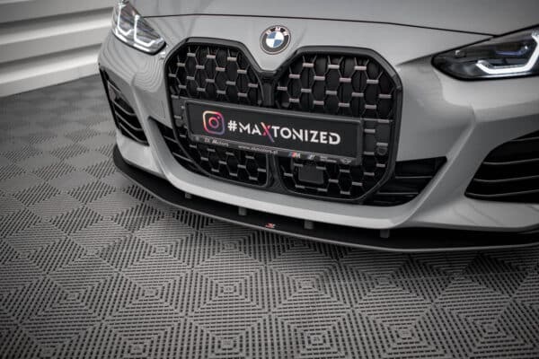 MAXTON DESIGN - Street Pro Spoiler pod predný nárazník vhodné pre BMW 4 Gran Coupe M-Pack G26, Čierna Matná – Obrázok 3