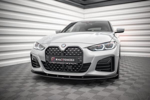 MAXTON DESIGN - Street Pro Spoiler pod predný nárazník vhodné pre BMW 4 Gran Coupe M-Pack G26, Čierna Matná – Obrázok 4