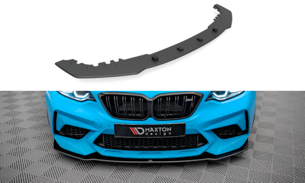 MAXTON DESIGN - Street Pro Spoiler pod predný nárazník vhodné pre BMW M2 Competition F87, Čierna Matná