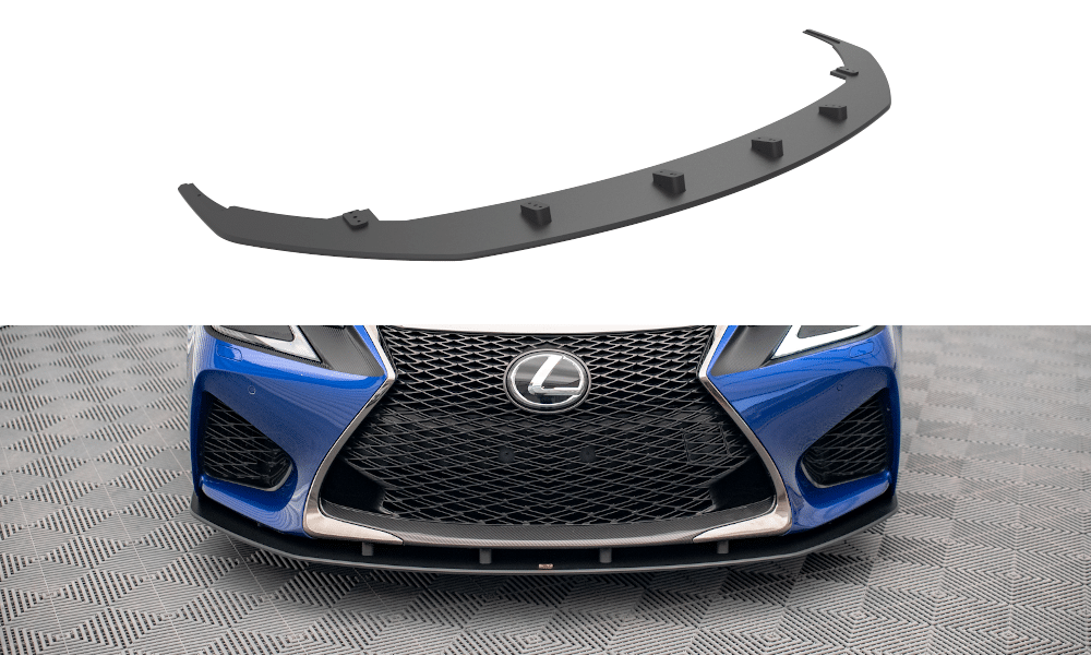 MAXTON DESIGN - Street Pro Spoiler pod predný nárazník Lexus GS F Mk4 Facelift, Čierna Matná
