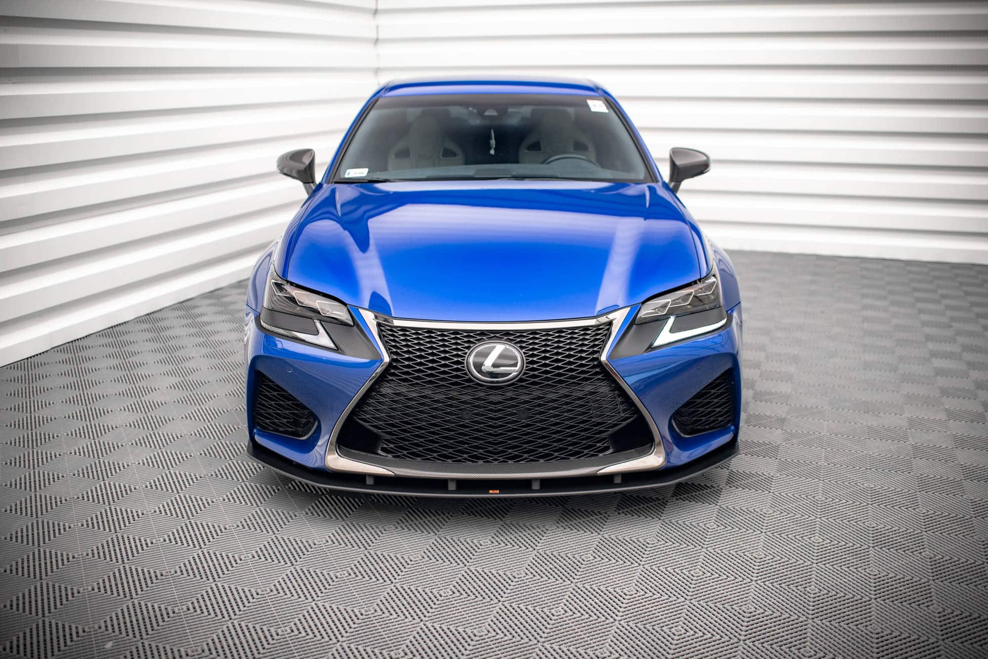 MAXTON DESIGN - Street Pro Spoiler pod predný nárazník Lexus GS F Mk4 Facelift, Čierna Matná – Obrázok 2