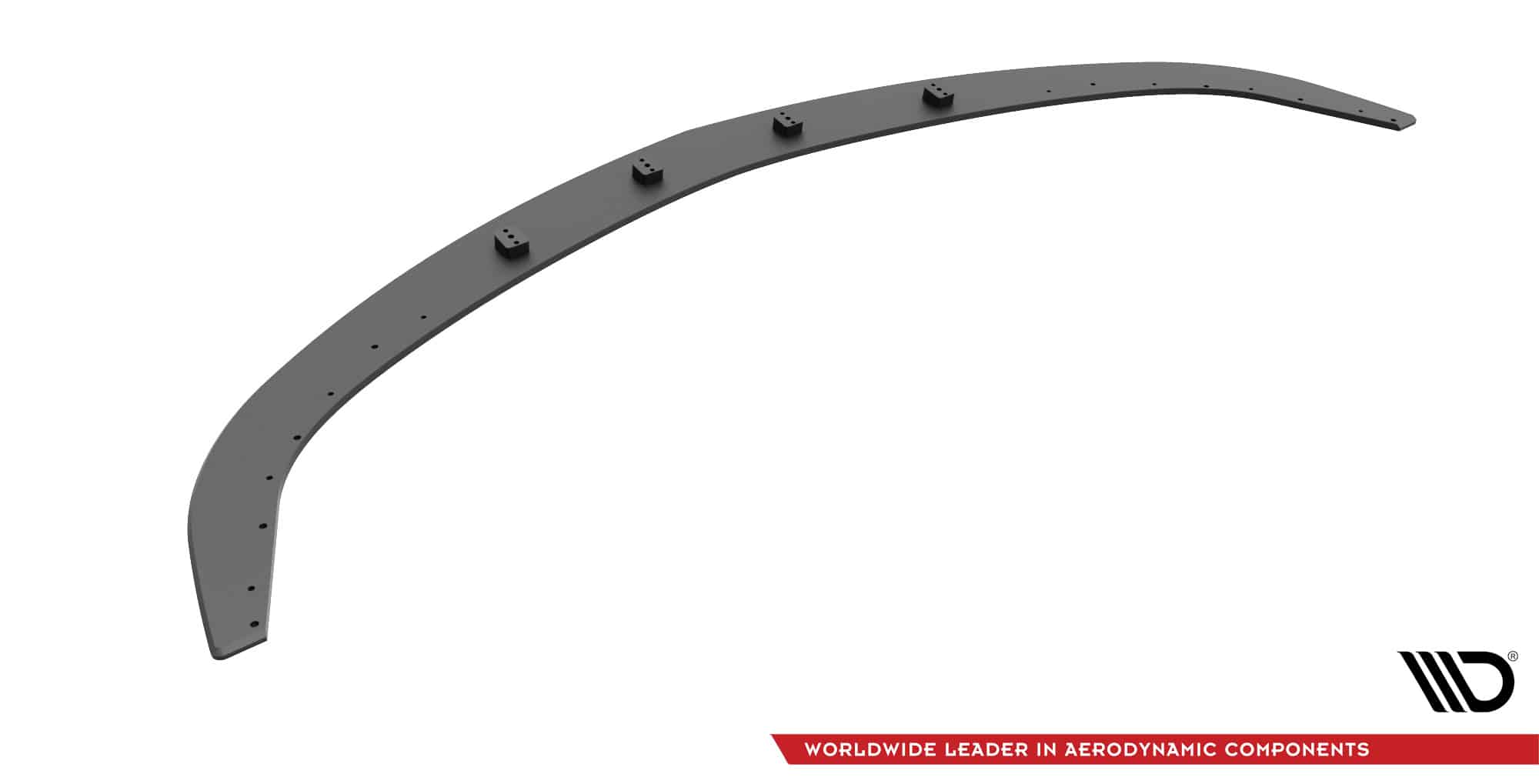 MAXTON DESIGN - Street Pro Spoiler pod predný nárazník Mazda 3 MPS Mk1, Čierna Matná – Obrázok 6