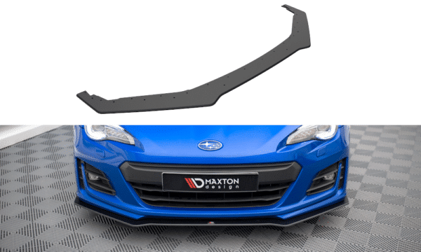 MAXTON DESIGN - Street Pro Spoiler pod predný nárazník Subaru BRZ Mk1 Facelift, Čierna Matná