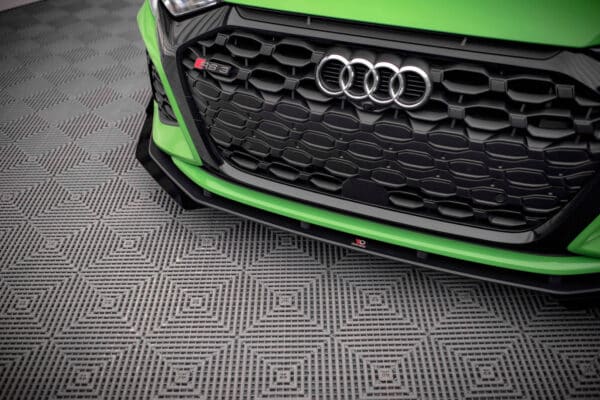 MAXTON DESIGN - Street Pro Spoiler pod predný nárazník V.1 + Splitre Audi RS3 8Y, Čierna Matná – Obrázok 4