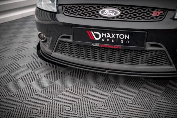 MAXTON DESIGN - Street Pro Spoiler pod predný nárazník V.1 + Splitre Ford Fiesta ST Mk6, Čierna Matná – Obrázok 4