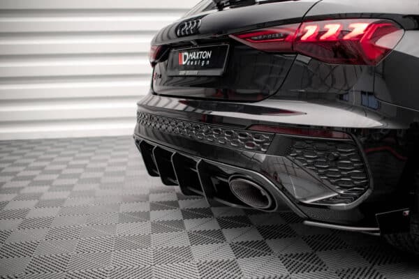 MAXTON DESIGN - Street Pro Zadný difúzor Audi RS3 Sportback 8Y, Čierna Matná – Obrázok 2