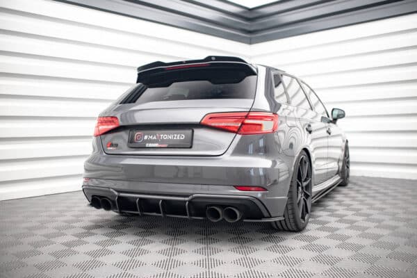 MAXTON DESIGN - Street Pro Zadný difúzor Audi S3 Sportback 8V Facelift, Čierna Matná – Obrázok 4