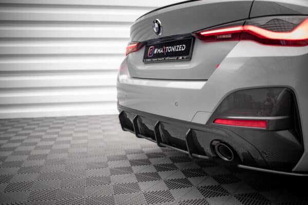 MAXTON DESIGN - Street Pro Zadný difúzor vhodné pre BMW 4 Gran Coupe M-Pack G26, Čierna Matná – Obrázok 2