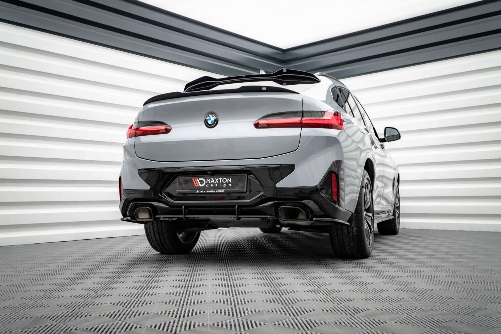 MAXTON DESIGN - Street Pro Zadný difúzor vhodné pre BMW X4 M-Pack G02 Facelift, Čierna Matná – Obrázok 2